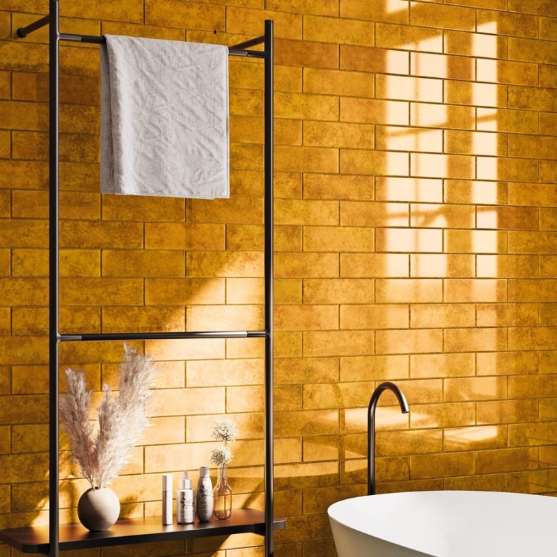 Zellige - carrelage GENUINE AMBER 6,5x20 cm effet zellige