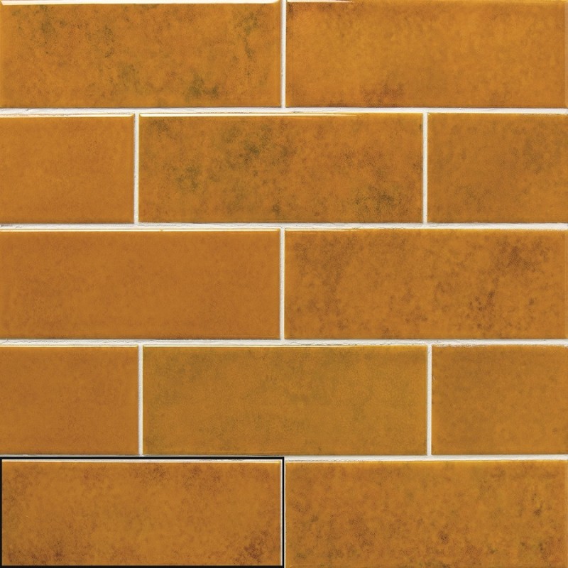 Zellige - carrelage GENUINE AMBER 6,5x20 cm effet zellige