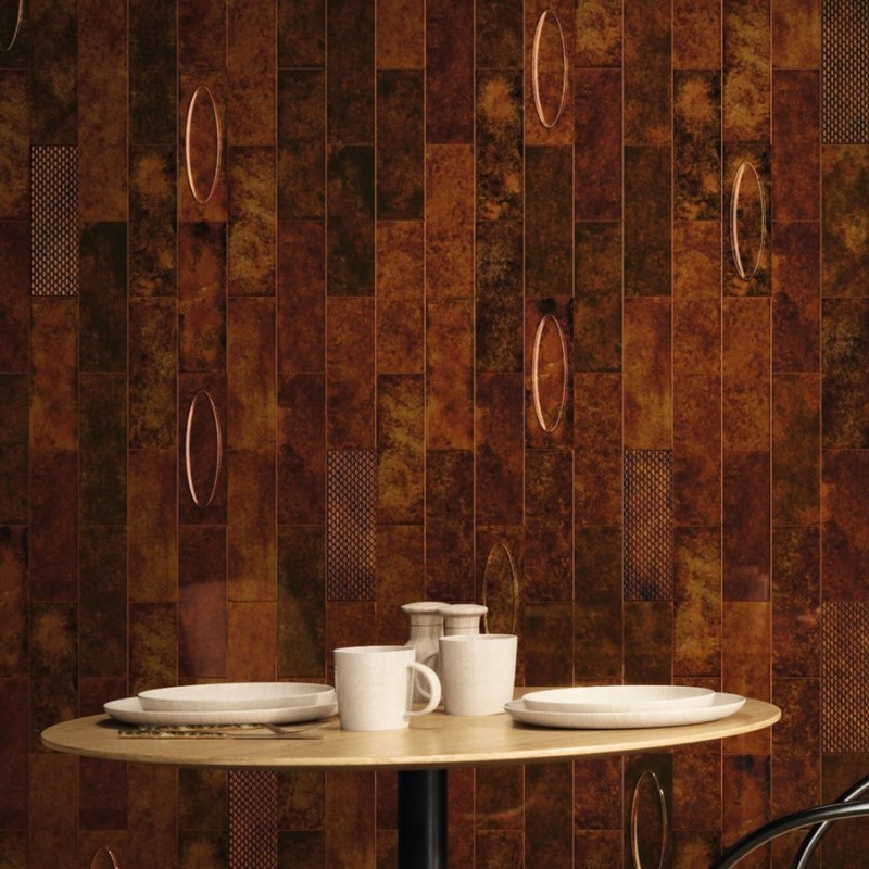 Zellige - carrelage GENUINE GARNETS 6,5x20 cm effet zellige