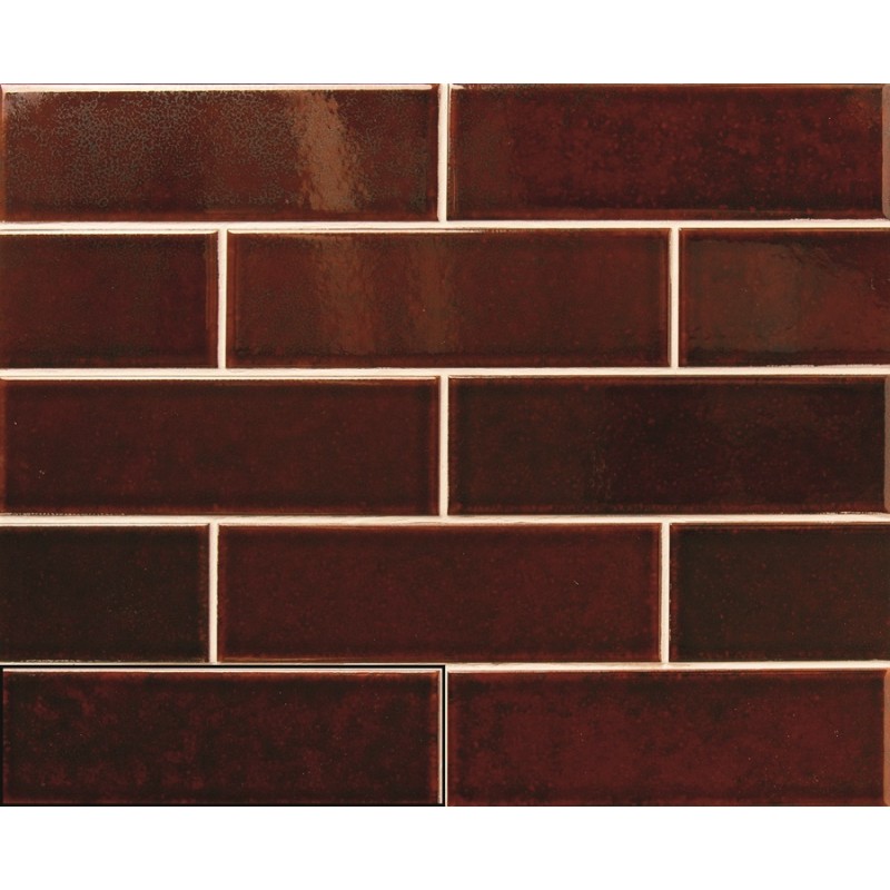 Zellige - carrelage GENUINE GARNETS 6,5x20 cm effet zellige