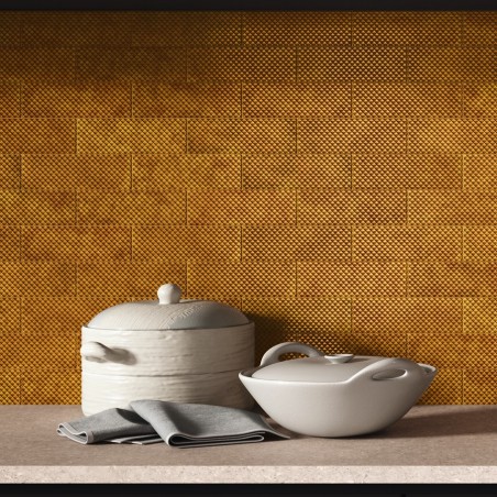 Zellige - carrelage MIMOSA AMBER 6,5x20 cm effet zellige