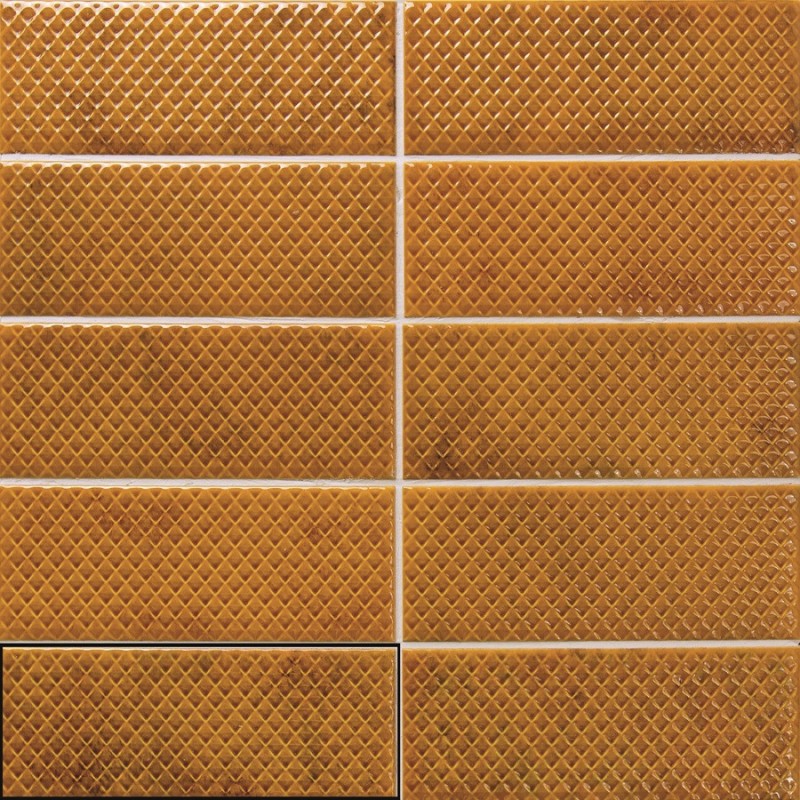 Zellige - carrelage MIMOSA AMBER 6,5x20 cm effet zellige
