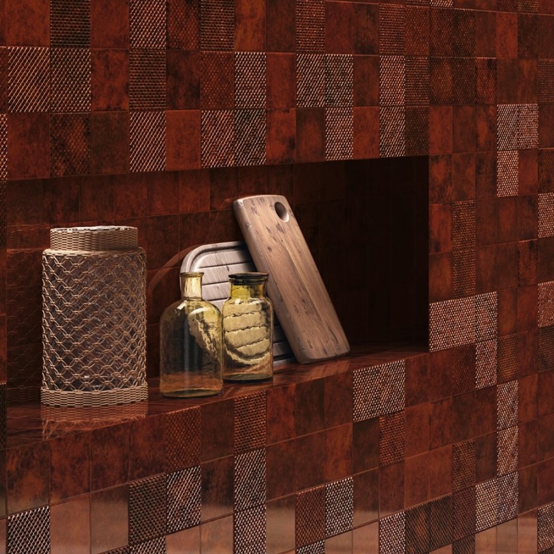 Zellige - carrelage MIMOSA GARNETS 10x10 cm effet zellige