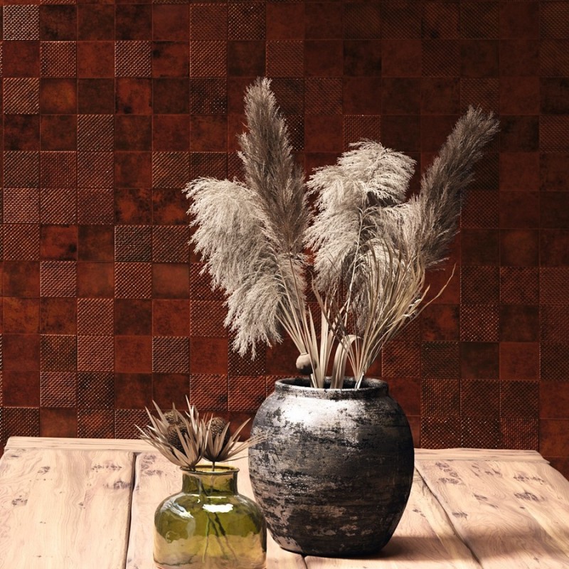 Zellige - carrelage MIMOSA GARNETS 10x10 cm effet zellige