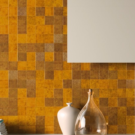 Zellige - carrelage MIMOSA AMBER 10x10 cm effet zellige