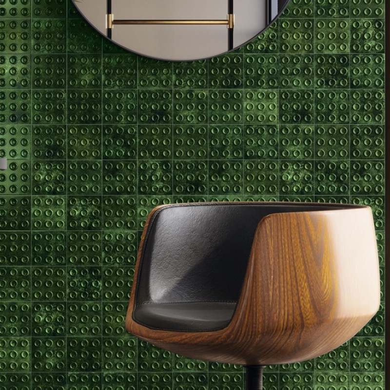 Zellige - carrelage ACRUX EMERALD 10x10 cm effet zellige