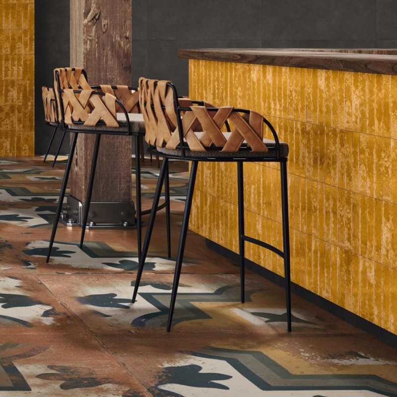 Zellige - carrelage effet zellige 6,4x26 cm ZEPHIR AMBER