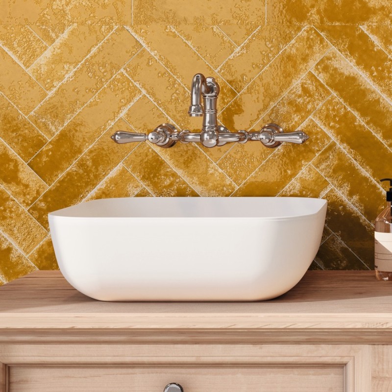 Zellige - carrelage effet zellige 6,4x26 cm ZEPHIR AMBER