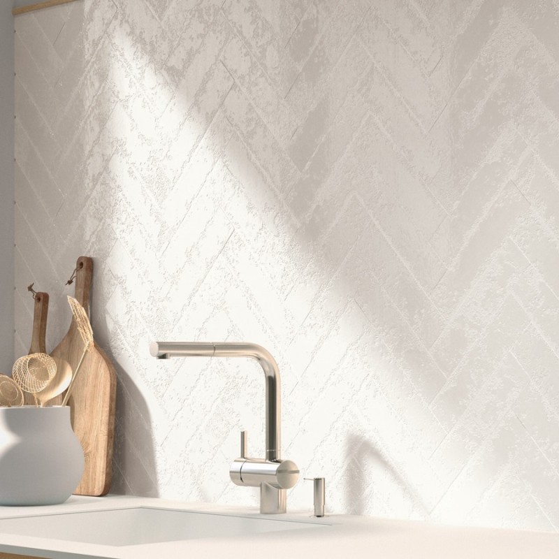 Zellige - carrelage effet zellige 6,4x26 cm ZEPHIR COTTON WHITE