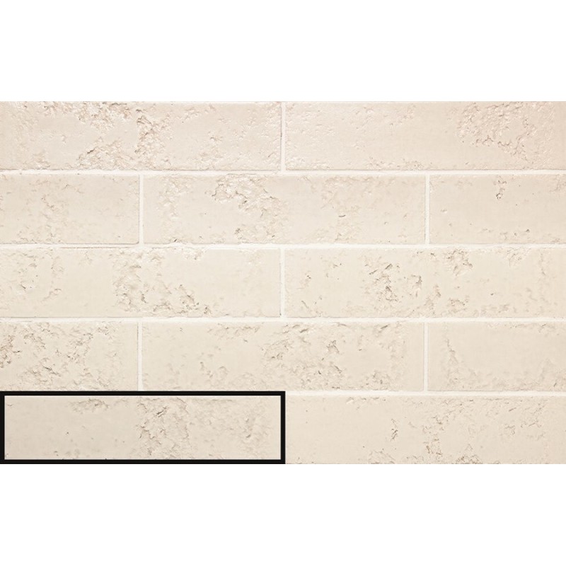 Zellige - carrelage effet zellige 6,4x26 cm ZEPHIR COTTON WHITE