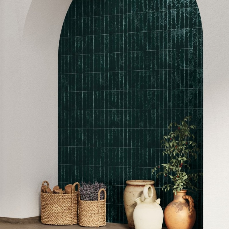 Zellige - carrelage effet zellige 6,4x26 cm ZEPHIR JADE BLUE