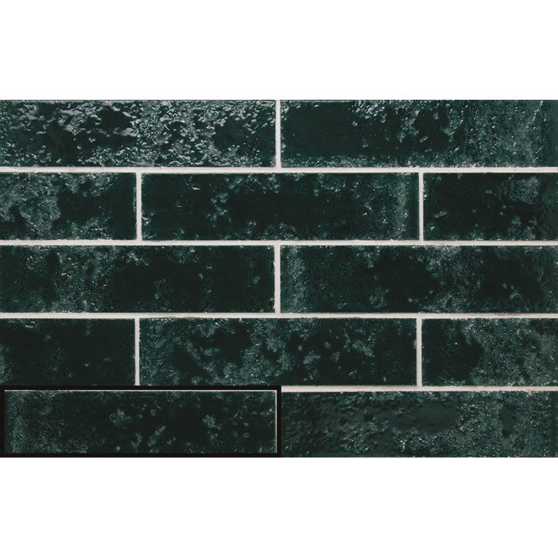 Zellige - carrelage effet zellige 6,4x26 cm ZEPHIR JADE BLUE