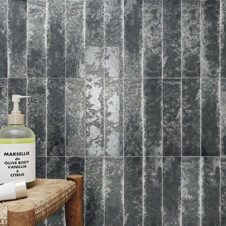 Zellige - carrelage effet zellige 6,4x26 cm ZEPHIR SMOKE