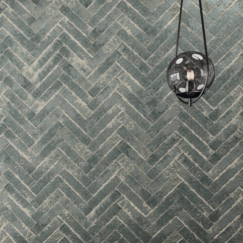 Zellige - carrelage effet zellige 6,4x26 cm ZEPHIR STEEL BLUE