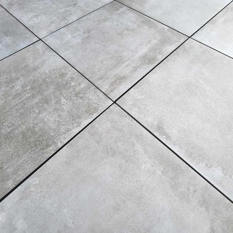 Déstockage - Lot de 4,38 M² Dalle sur plots ANTIBES GREY 60x60x2 cm effet béton antidérapant R11