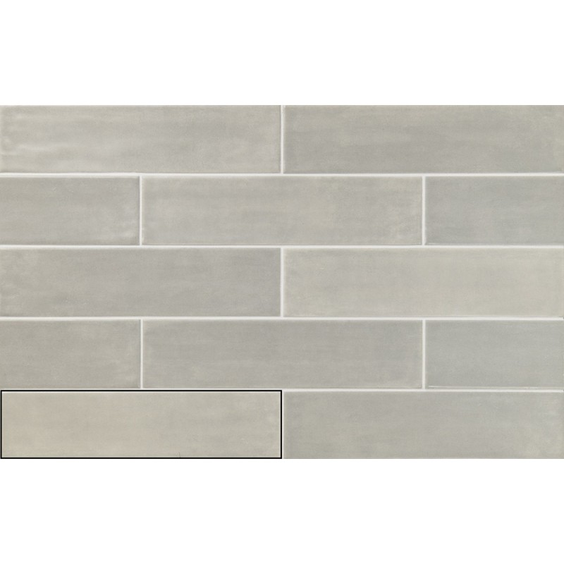 Zellige - carrelage SERENA GREY 7,5x30cm imitation zellige