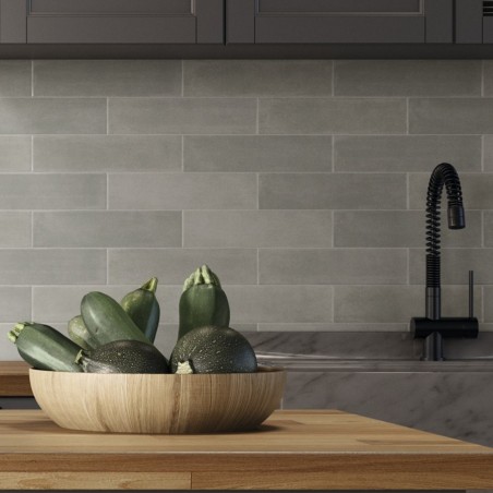 Zellige - carrelage SERENA GREY 7,5x30cm imitation zellige