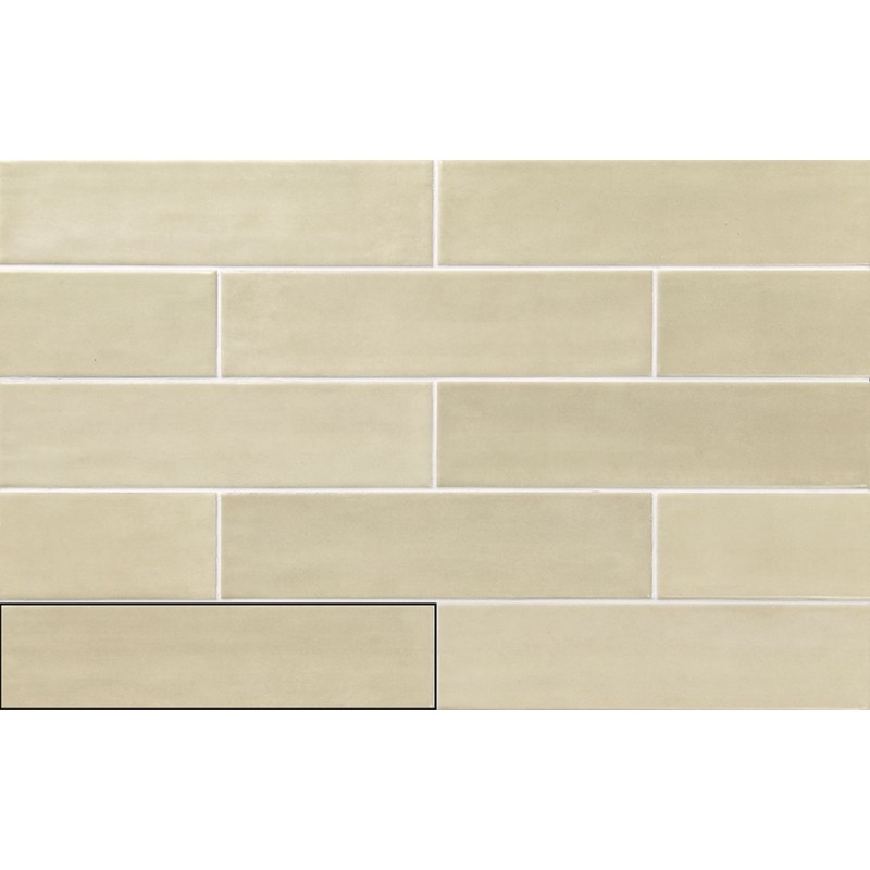 Zellige - carrelage SERENA IVORY 7,5x30cm imitation zellige