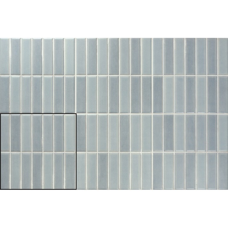 Zellige - carrelage INCISION SERENA ACQUA 20x20cm imitation zellige