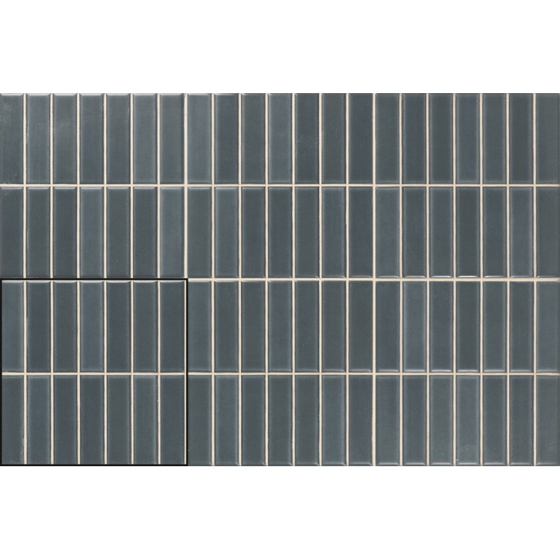 Zellige - carrelage INCISION SERENA BLUE 20x20cm imitation zellige