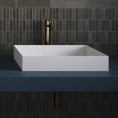 Zellige - carrelage INCISION SERENA GRAPHITE 20x20cm imitation zellige