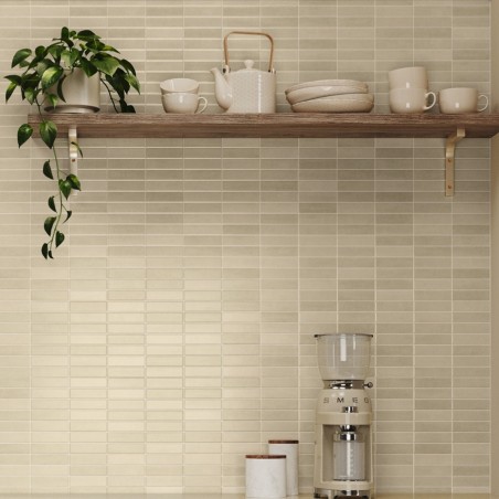 Zellige - carrelage INCISION SERENA IVORY 20x20cm imitation zellige