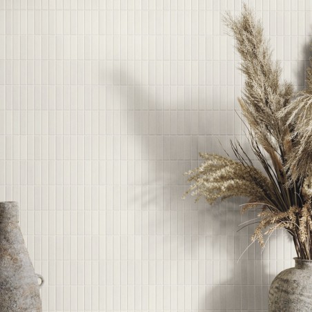 Zellige - carrelage INCISION SERENA WHITE 20x20cm imitation zellige