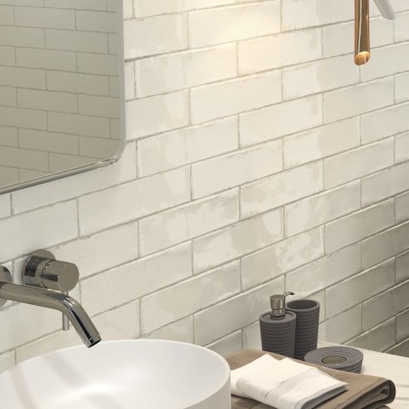 Zellige - carrelage effet zellige 7,5x30 cm MILA IVORY