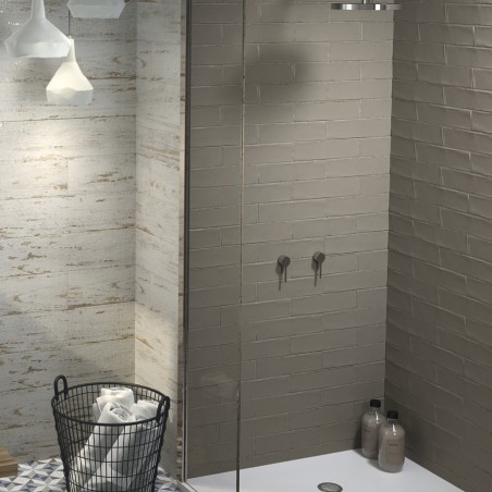 Zellige - carrelage effet zellige 7,5x30 cm LUZIA TAUPE