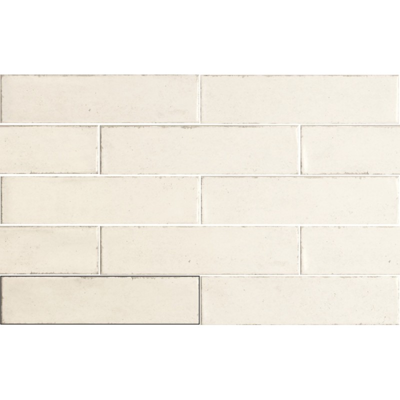 Zellige - carrelage effet zellige 7,5x30 cm LUZIA WHITE