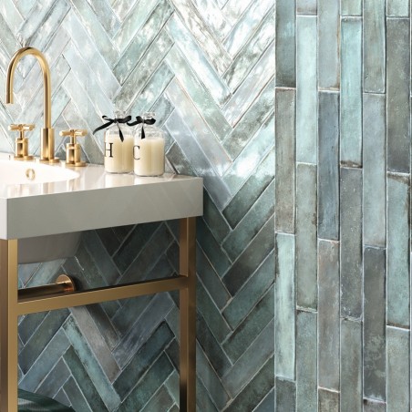 Zellige - carrelage effet zellige 5x25 cm SIENNA BERILO