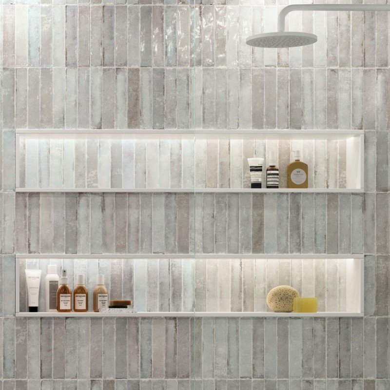 Zellige - carrelage effet zellige 5x25 cm SIENNA GREY