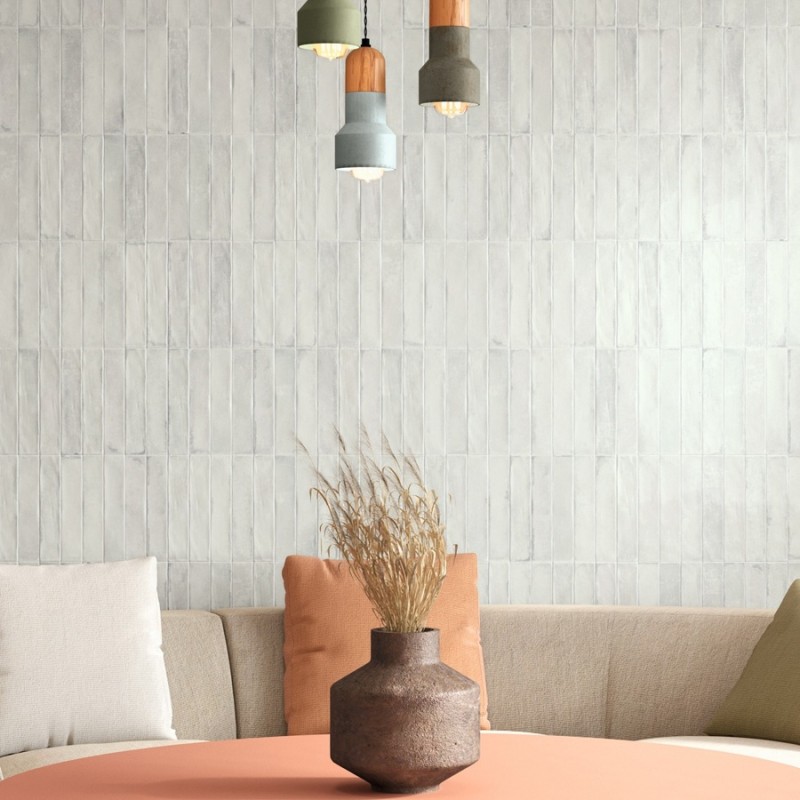 Zellige - carrelage effet zellige 5x25 cm SIENNA WHITE