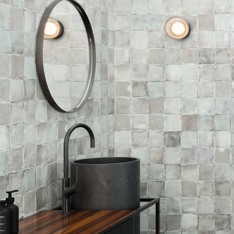 Zellige - carrelage effet zellige 10x10 cm SIENNA GREY