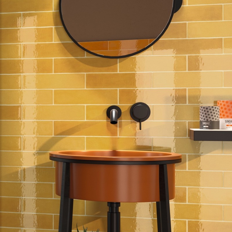 Zellige - carrelage imitation zellige 7,5x30 cm CELESTE MOSTAZA