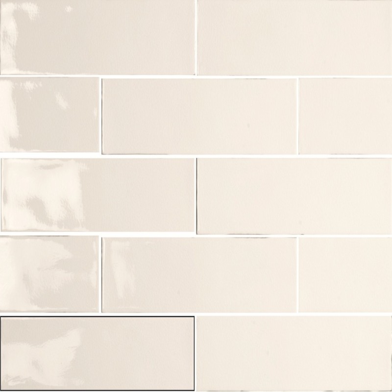 Zellige - carrelage imitation zellige 7,5x30 cm CELESTE NEUTRO