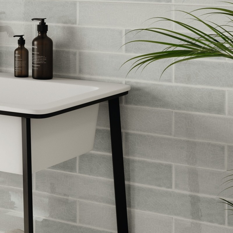 Zellige - carrelage imitation zellige 7,5x30 cm CELESTE PEARL