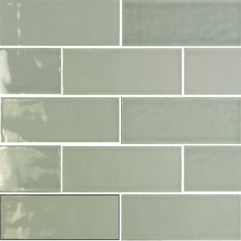 Zellige - carrelage imitation zellige 7,5x30 cm CELESTE SKYLIGHT