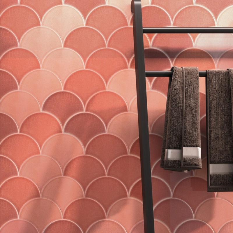 Zellige - carrelage imitation zellige 15,5x17 cm CELESTE CORAL