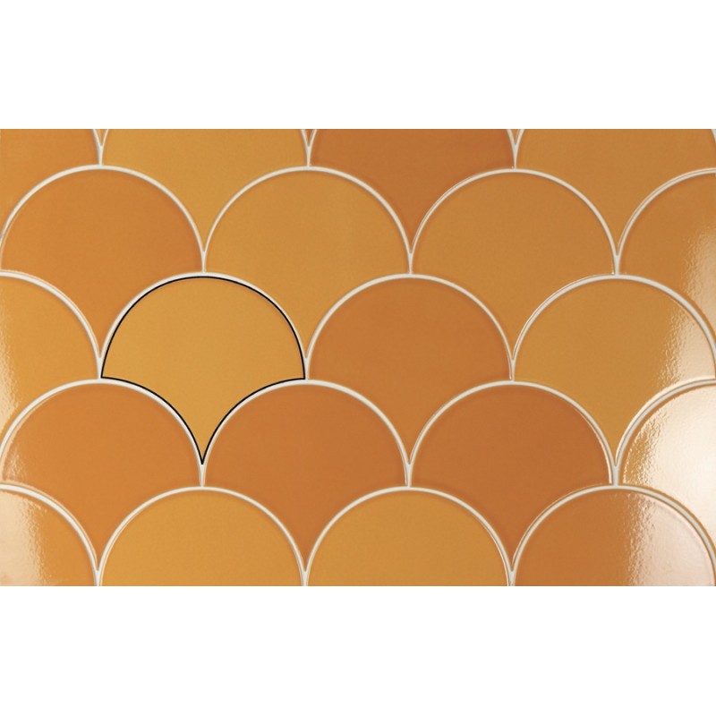 Zellige - carrelage imitation zellige 15,5x17 cm CELESTE MOSTAZA