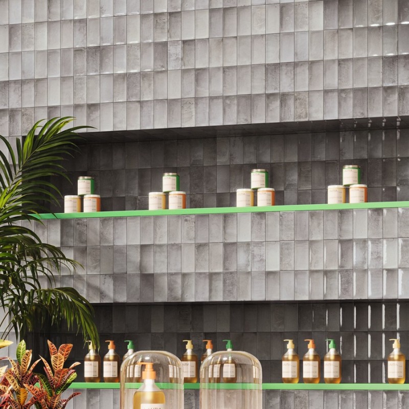 Zellige - carrelage imitation zellige 7,5x15 cm SOFIA ANTHRACITE