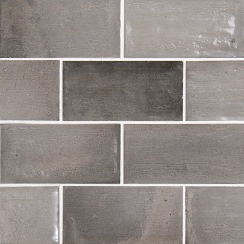 Zellige - carrelage imitation zellige 7,5x15 cm SOFIA ANTHRACITE