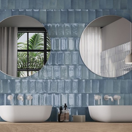 Zellige - carrelage imitation zellige 7,5x15 cm SOFIA BLUE