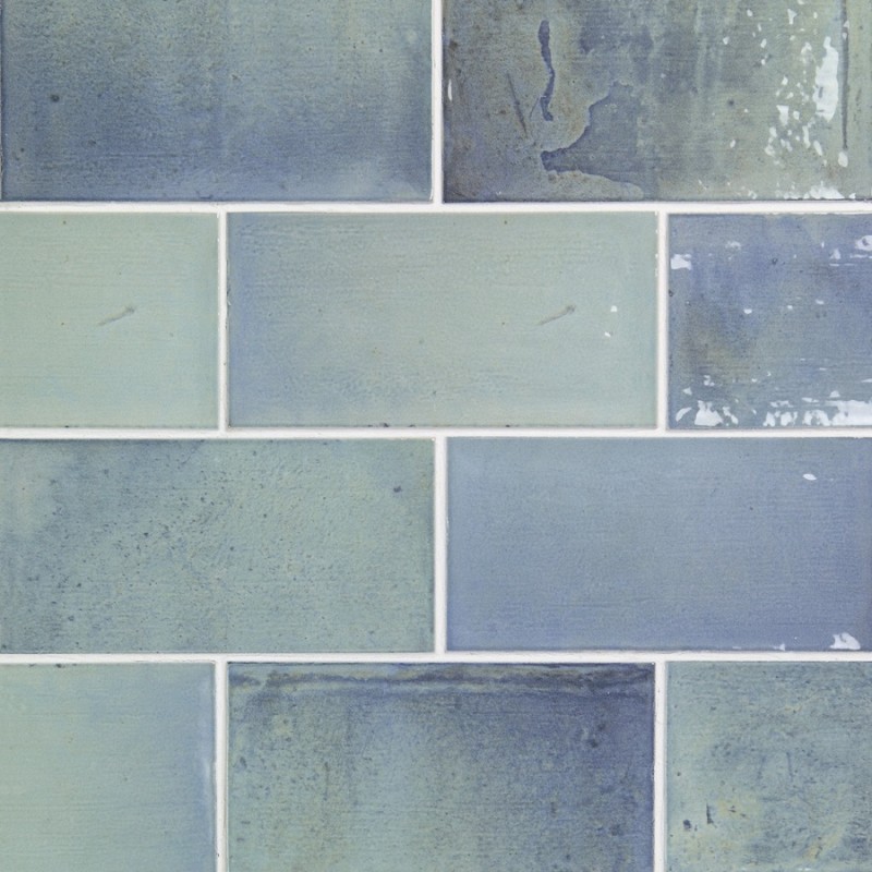 Zellige - carrelage imitation zellige 7,5x15 cm SOFIA BLUE