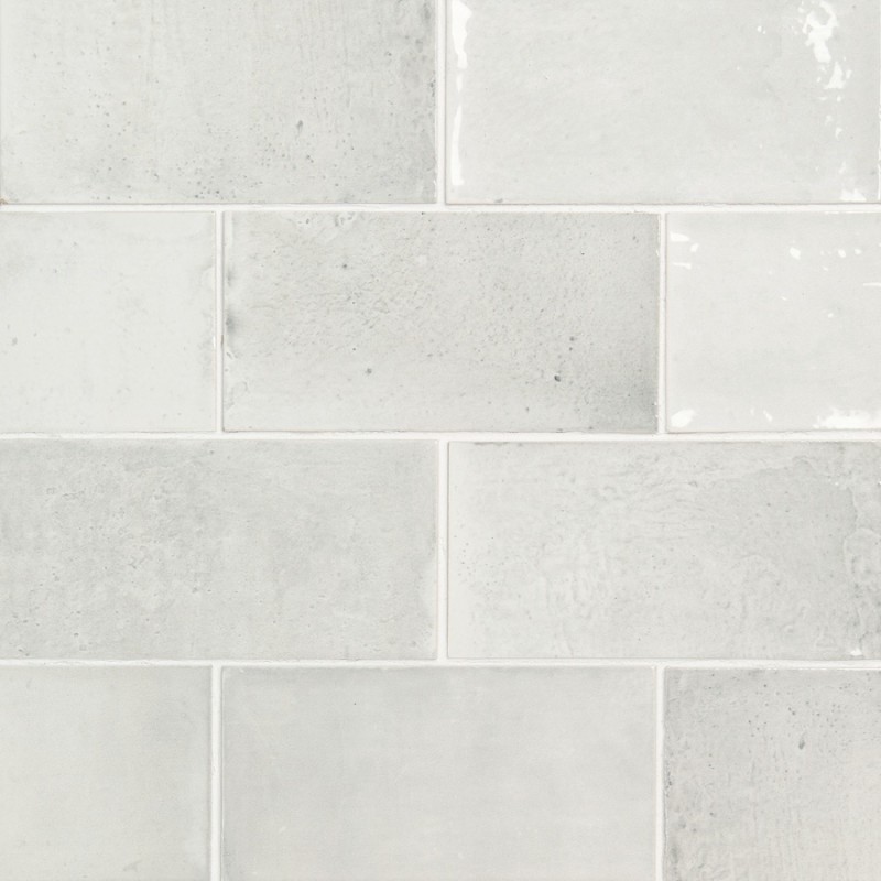 Zellige - carrelage imitation zellige 7,5x15 cm SOFIA WHITE