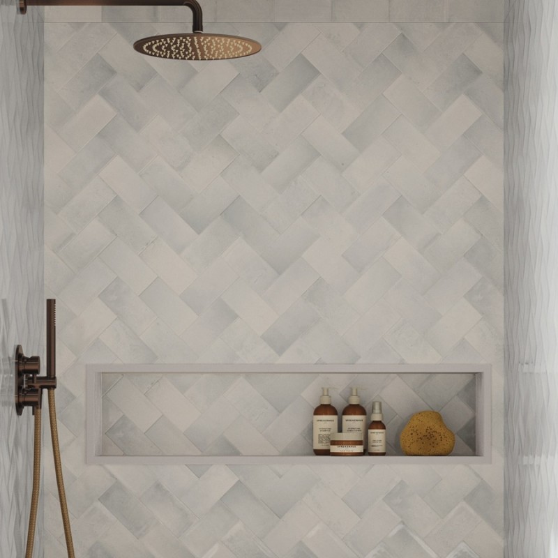 Zellige - carrelage imitation zellige 7,5x15 cm SOFIA WHITE