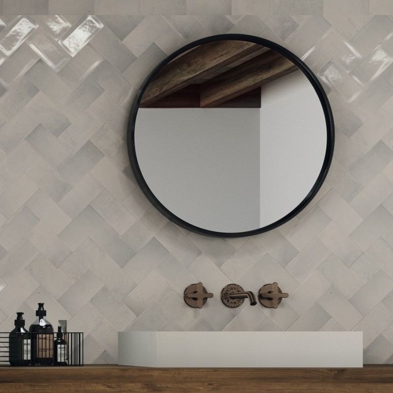 Zellige - carrelage imitation zellige 7,5x15 cm SOFIA WHITE