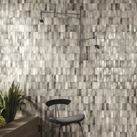 Zellige - carrelage effet zellige 4x12,5 cm PRESTIGE GREY