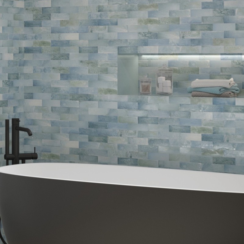 Zellige - carrelage effet zellige 4x12,5 cm PRESTIGE SKY