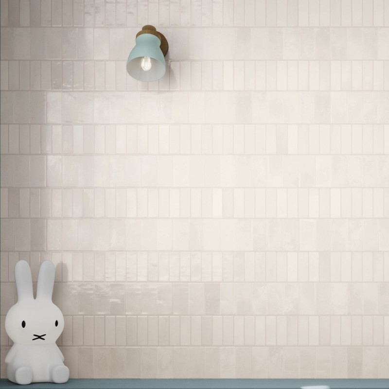 Zellige - carrelage effet zellige 4x12,5 cm PRESTIGE SNOW